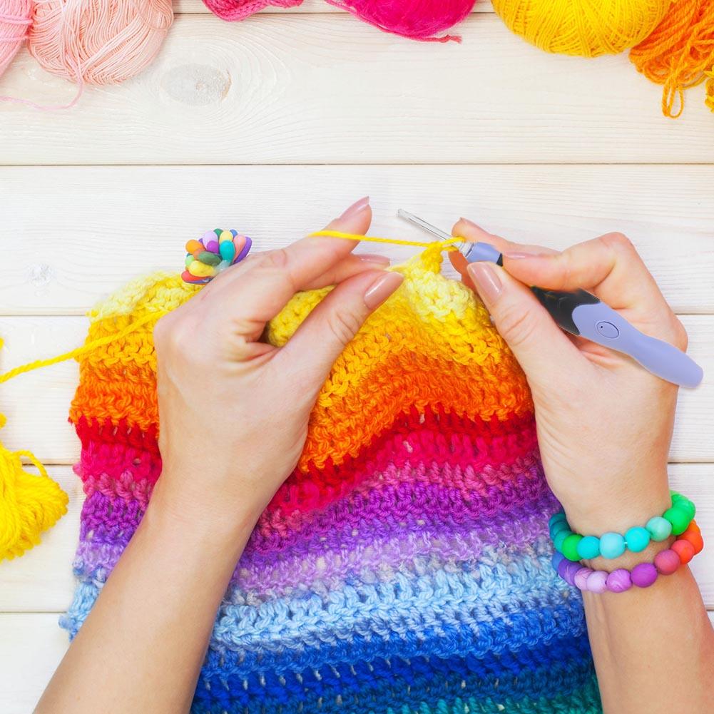 Set De Crochet Con Luz Led+ Curso Gratis🎁