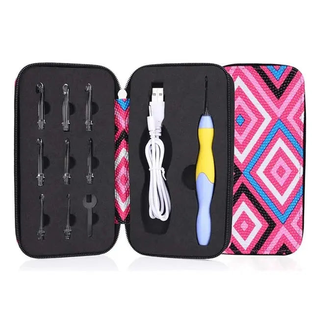 Set De Crochet Con Luz Led+ Curso Gratis🎁